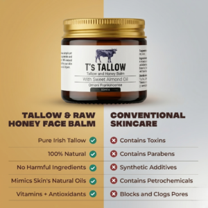 New Irish Beef Tallow and Raw Honey Balm with Omani Frankincense - Image 2