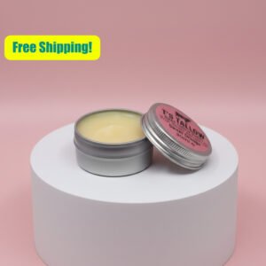 Open tin of beef tallow balm