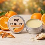 Natural Tallow Lip Balm with Organic Sweet Orange