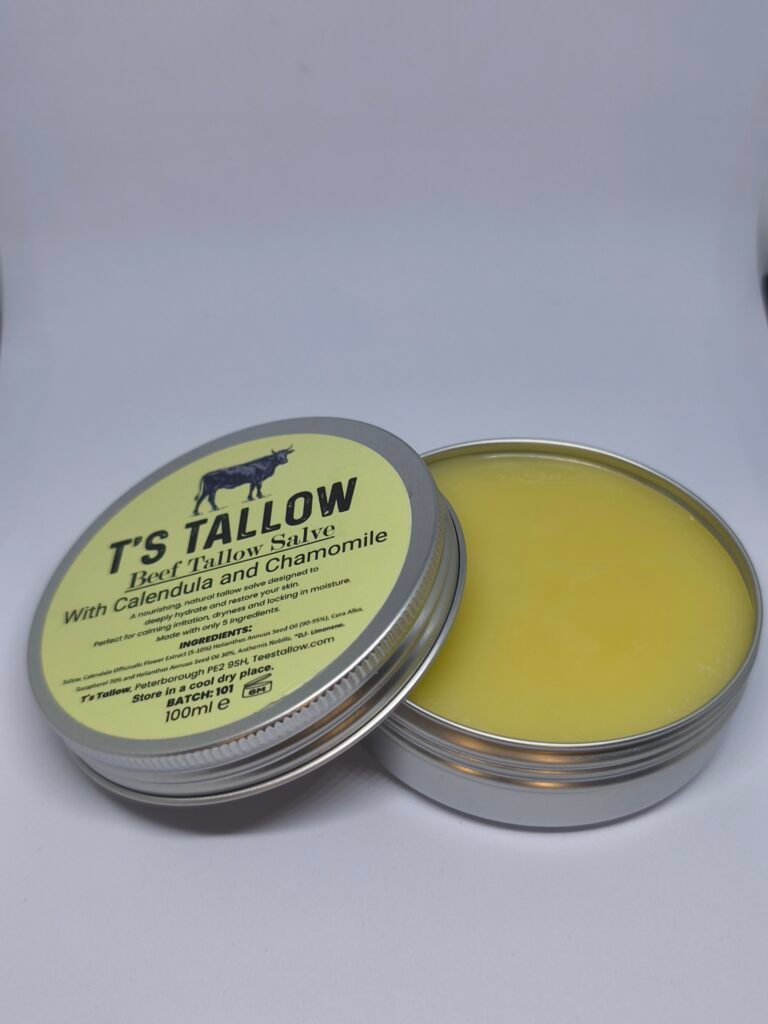 Irish Beef Tallow Salve With Calendula and Chamomile