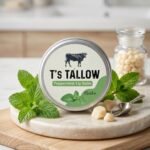 Natural Tallow Lip Balm with Organic Peppermint